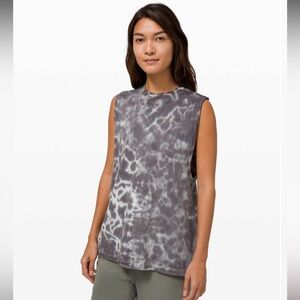 New Lululemon All Yours Tank *Tie Dye - Marmoleado Tie Dye Graphite Grey NWT
